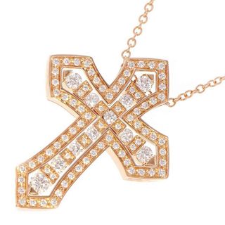 ダミアーニ(Damiani)のダミアーニ ネックレス ベル エポック クラウン ダイヤモンド 1.38ct K18PGピンクゴールド サイズL 20089532 ペンダント(ネックレス)