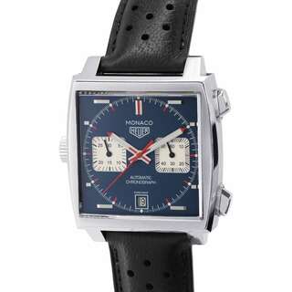 タグホイヤー(TAG Heuer)のタグホイヤー モナコ クロノグラフ CAW211P.WHA3347 TAGHEUER 腕時計 ブルー文字盤(腕時計(アナログ))