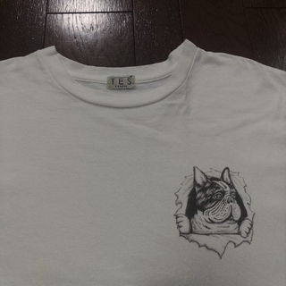 エンドレスサマー(THE ENDLESS SUMMER（TES）)のTES Tシャツ　XL　犬　白(Tシャツ/カットソー(半袖/袖なし))