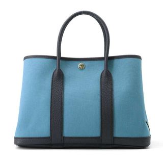 エルメス(Hermes)のエルメス ガーデンパーティTPM ニューブルージーン/キャバン/シルバー金具 トワルミリタリー/ネゴンダ B刻印(トートバッグ)