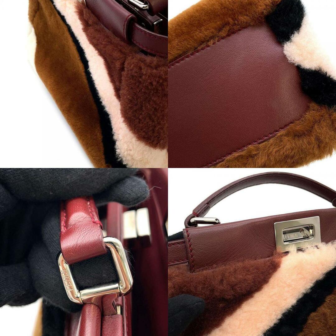 FENDI(フェンディ)のフェンディ ハンドバッグ ミニ ピーカブー ムートン 8BN244 FENDI 2way ショルダーバッグ レディースのバッグ(ハンドバッグ)の商品写真