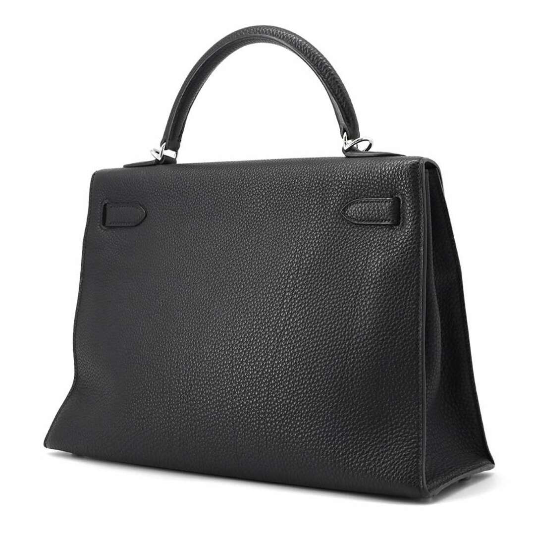 Hermes(エルメス)のエルメス ハンドバッグ ケリー32 外縫い ブラック/シルバー金具 トゴ □H刻印 HERMES 2way 黒 レディースのバッグ(ハンドバッグ)の商品写真