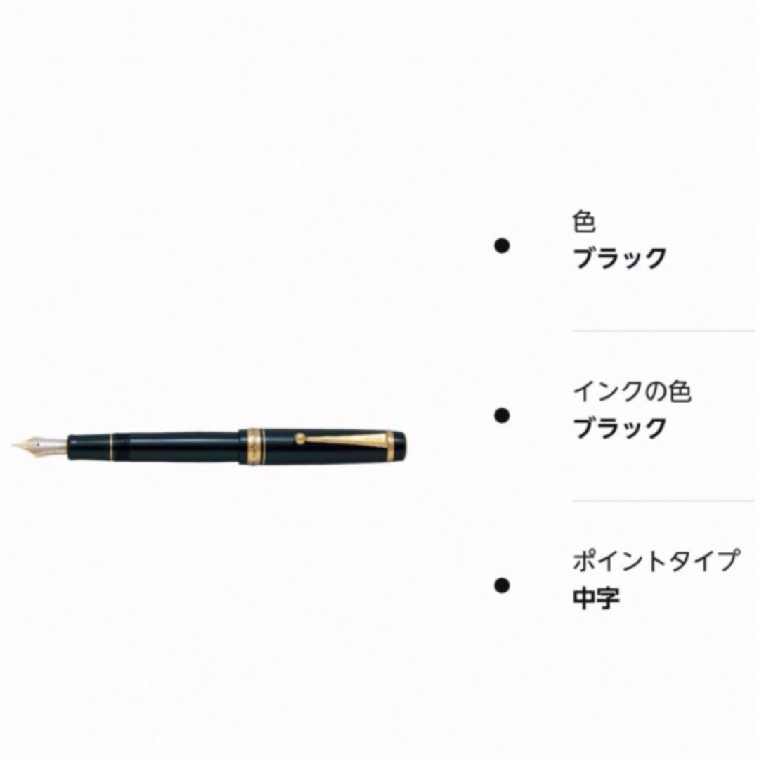 PILOT(パイロット)の新品　パイロット　万年筆　カスタム845 漆黒　M 中字 インテリア/住まい/日用品の文房具(ペン/マーカー)の商品写真