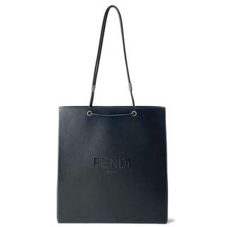 フェンディ(FENDI)のフェンディ トートバッグ ロゴ ショッピングバッグ ミディアム レザー 7VA513 FENDI バッグ 黒(トートバッグ)