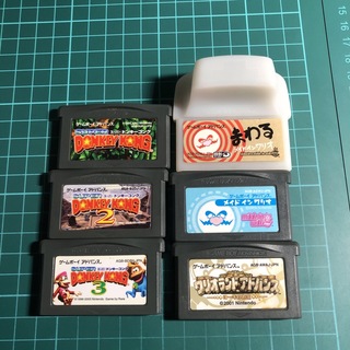 ゲームボーイアドバンス(ゲームボーイアドバンス)のワリオGBAとスーパードンキーコングGBAのセット(携帯用ゲームソフト)