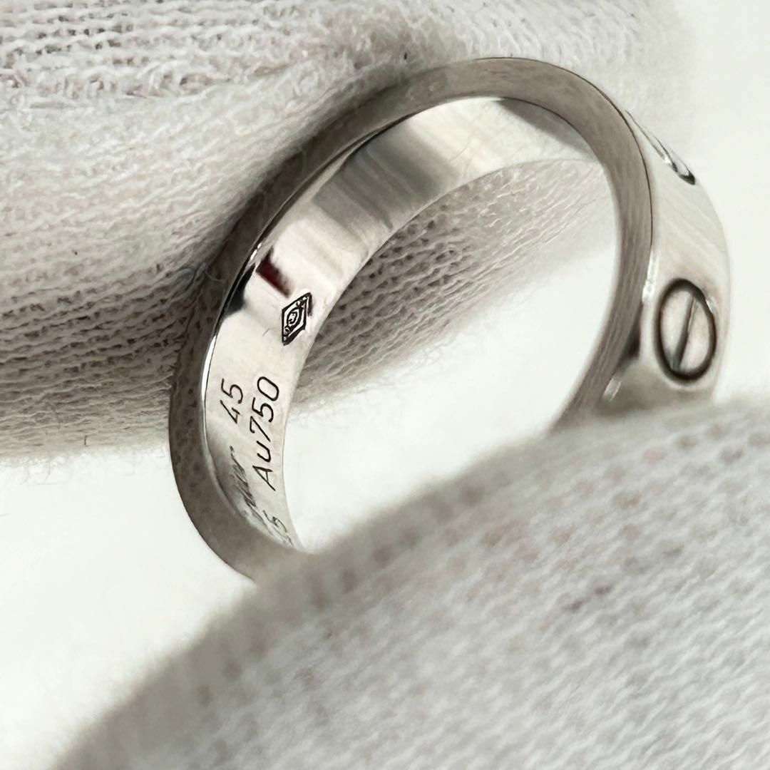 Cartier(カルティエ)の新品仕上げ済み✨CARTIER ミニラブリング 1Pダイヤ #45 WG レディースのアクセサリー(リング(指輪))の商品写真
