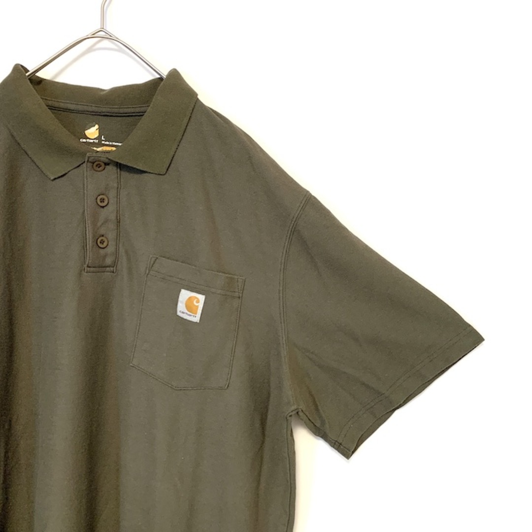 carhartt(カーハート)の90s 古着 カーハート 半袖ポロシャツ オーバーサイズ ゆるダボ L  メンズのトップス(ポロシャツ)の商品写真