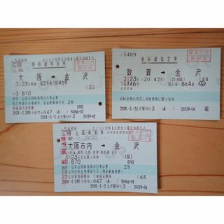 JR西日本 北陸新幹線 特急サンダーバード 企画乗車券 切符 マルス 乗車記念(鉄道)