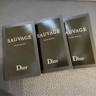 クリスチャンディオール(Christian Dior)の新品未使用　ディオール　1ml ソヴァージュ オードゥ トワレ サンプル　3本(香水(男性用))