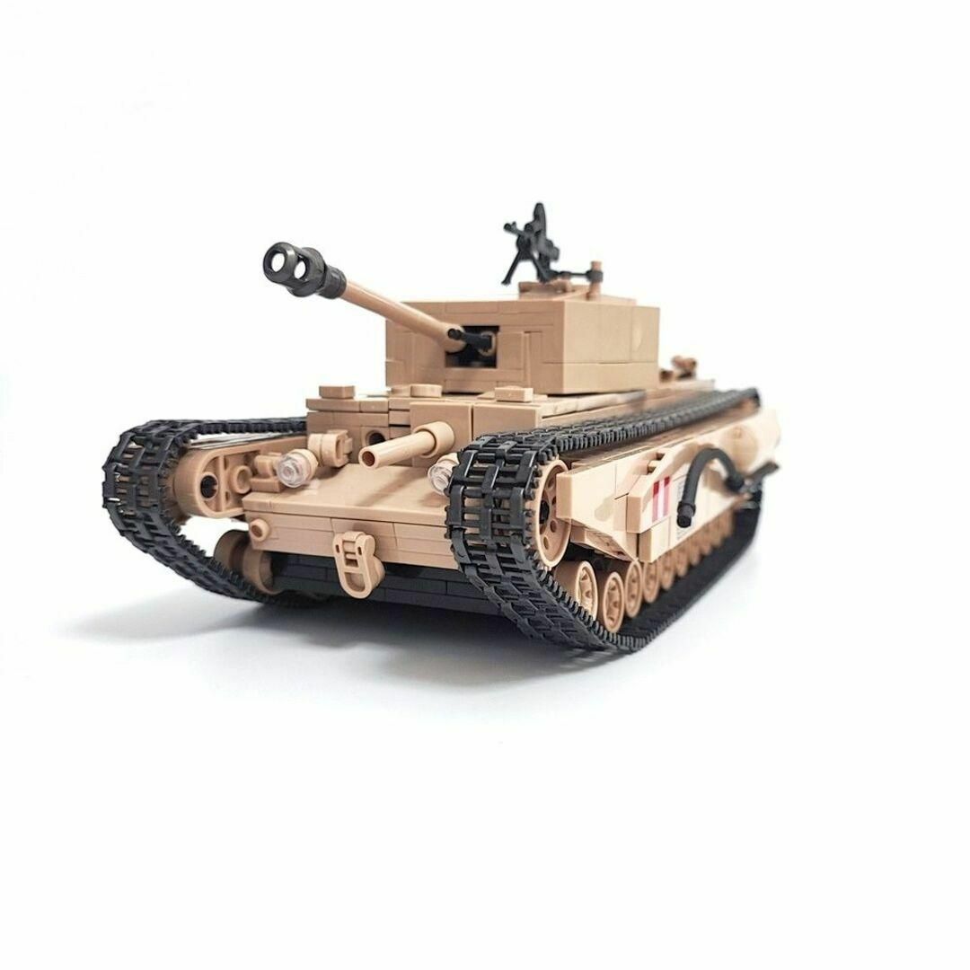 ESシリーズ イギリス チャーチル歩兵戦車 ブロック戦車 エンタメ/ホビーのおもちゃ/ぬいぐるみ(模型/プラモデル)の商品写真