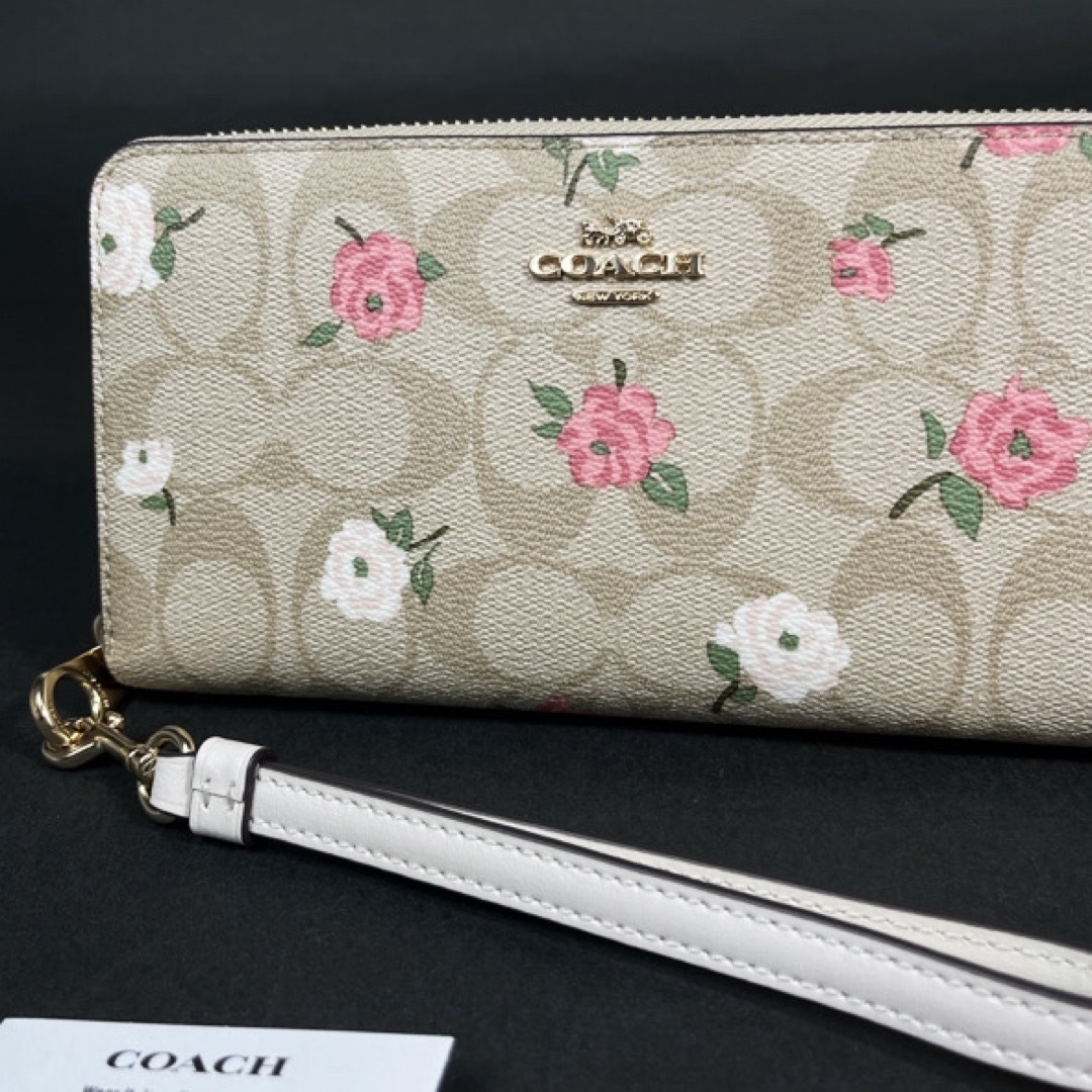 COACH(コーチ)のCOACH コーチ シグネチャー フローラル 長財布 CR966 花柄 新品 レディースのファッション小物(財布)の商品写真