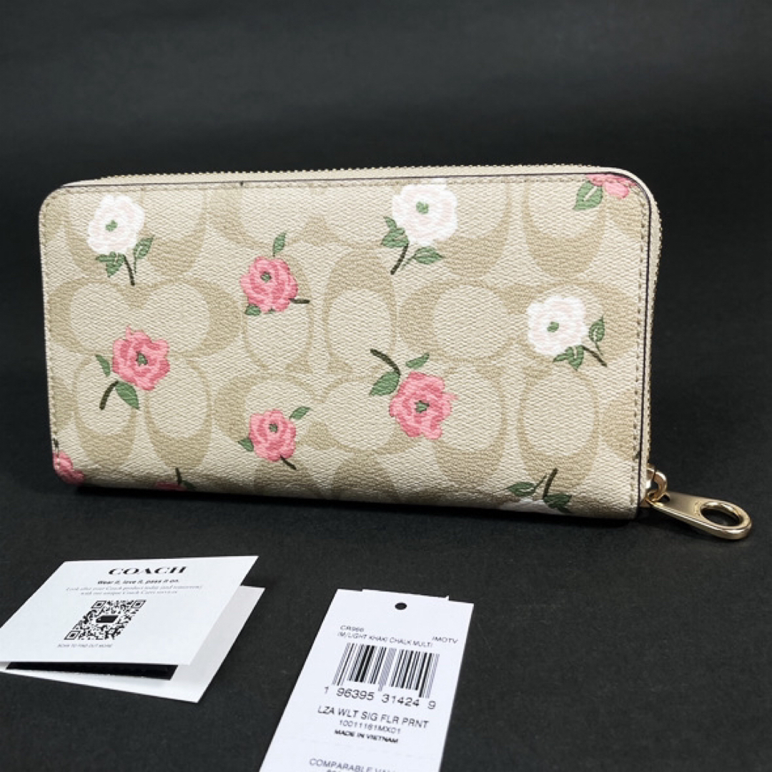 COACH(コーチ)のCOACH コーチ シグネチャー フローラル 長財布 CR966 花柄 新品 レディースのファッション小物(財布)の商品写真