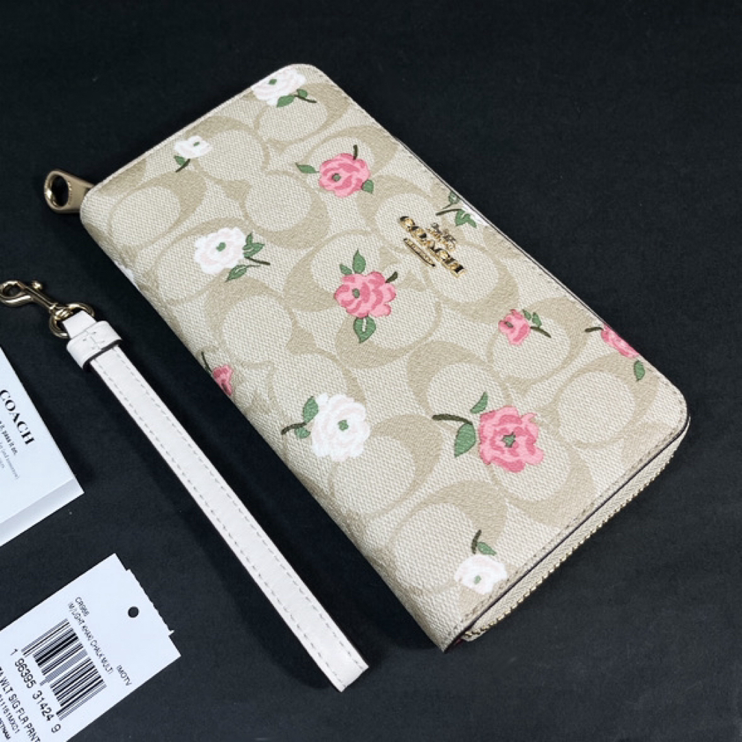 COACH(コーチ)のCOACH コーチ シグネチャー フローラル 長財布 CR966 花柄 新品 レディースのファッション小物(財布)の商品写真