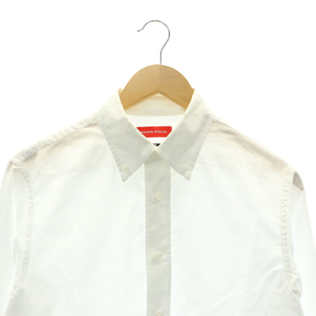 other(アザー)のメゾンスペシャル コットン ボタンダウンシャツ スタンドカラー 46 M 白 メンズのトップス(シャツ)の商品写真