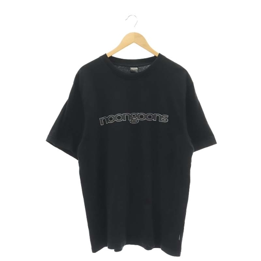 other(アザー)のヌーングーンズ  ロゴプリントTシャツ カットソー 半袖 M 黒 白 グレー メンズのトップス(Tシャツ/カットソー(半袖/袖なし))の商品写真