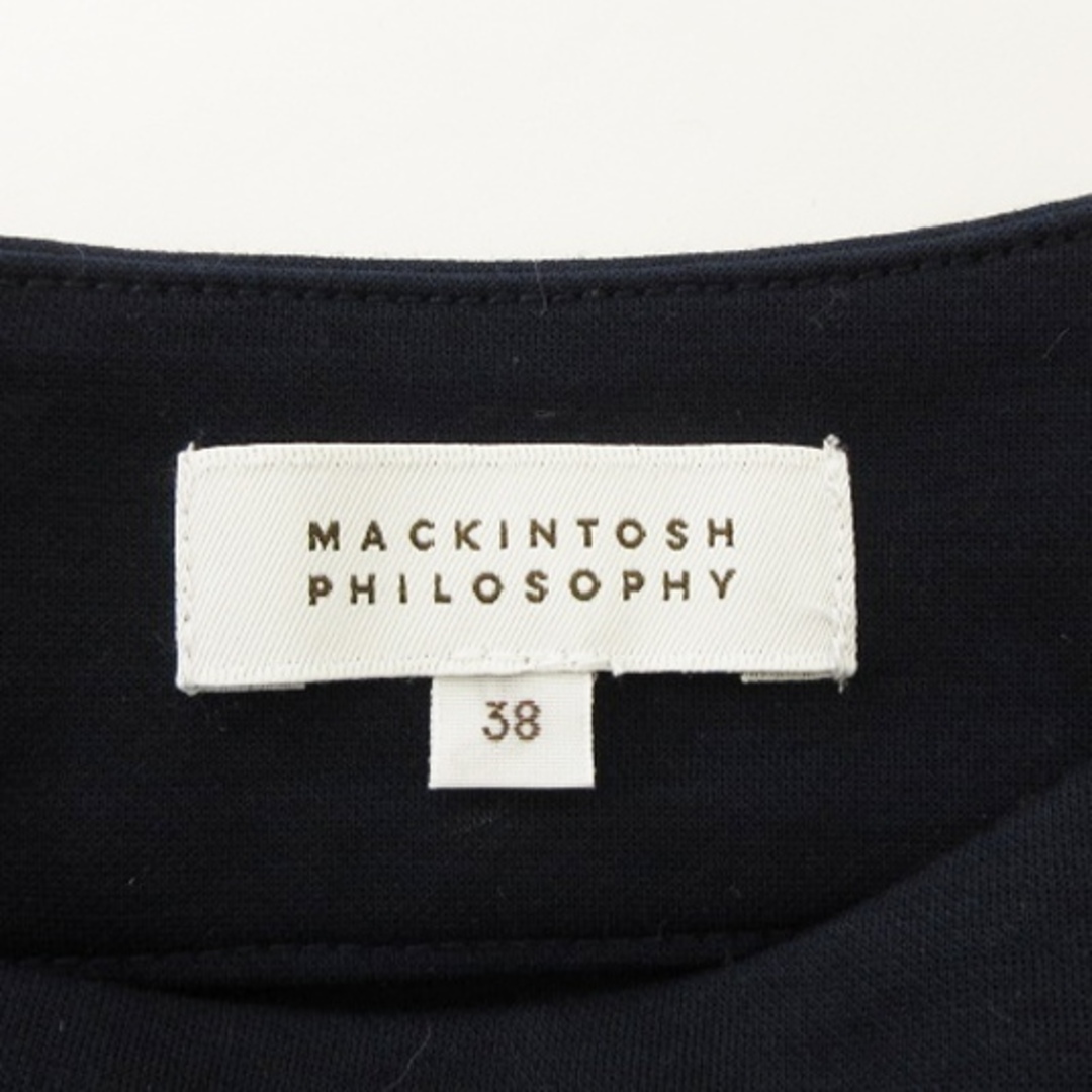 MACKINTOSH PHILOSOPHY(マッキントッシュフィロソフィー)のマッキントッシュフィロソフィー Tシャツ カットソー 長袖 無地 紺 38 レディースのトップス(カットソー(長袖/七分))の商品写真