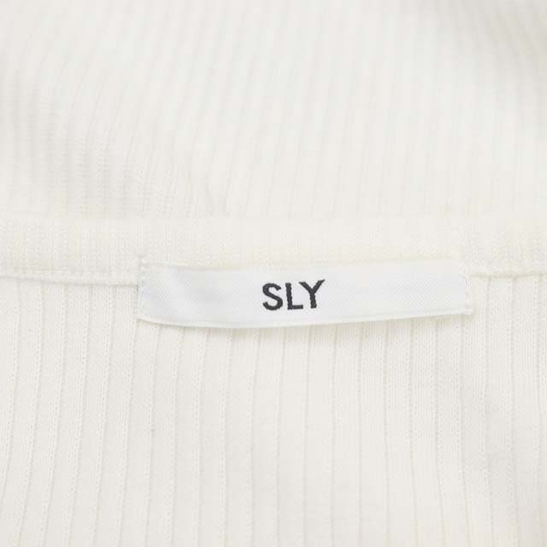 SLY(スライ)のスライ 23SS CROPPED CUT トップス カットソー リブ クロップド レディースのトップス(カットソー(半袖/袖なし))の商品写真