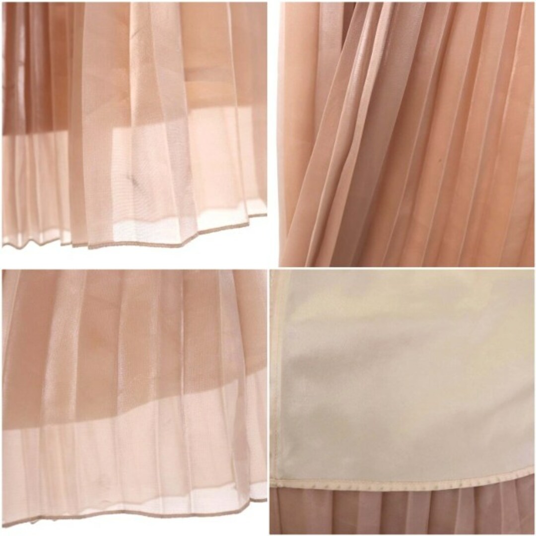 ダイアグラム グレースコンチネンタル シアー箔プリーツスカート ロング丈 S レディースのスカート(ロングスカート)の商品写真