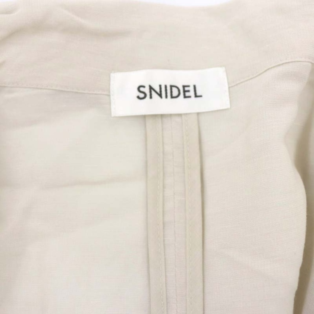 SNIDEL(スナイデル)のスナイデル snidel シアーリネンワークジャケット ダブル F ベージュ レディースのジャケット/アウター(その他)の商品写真