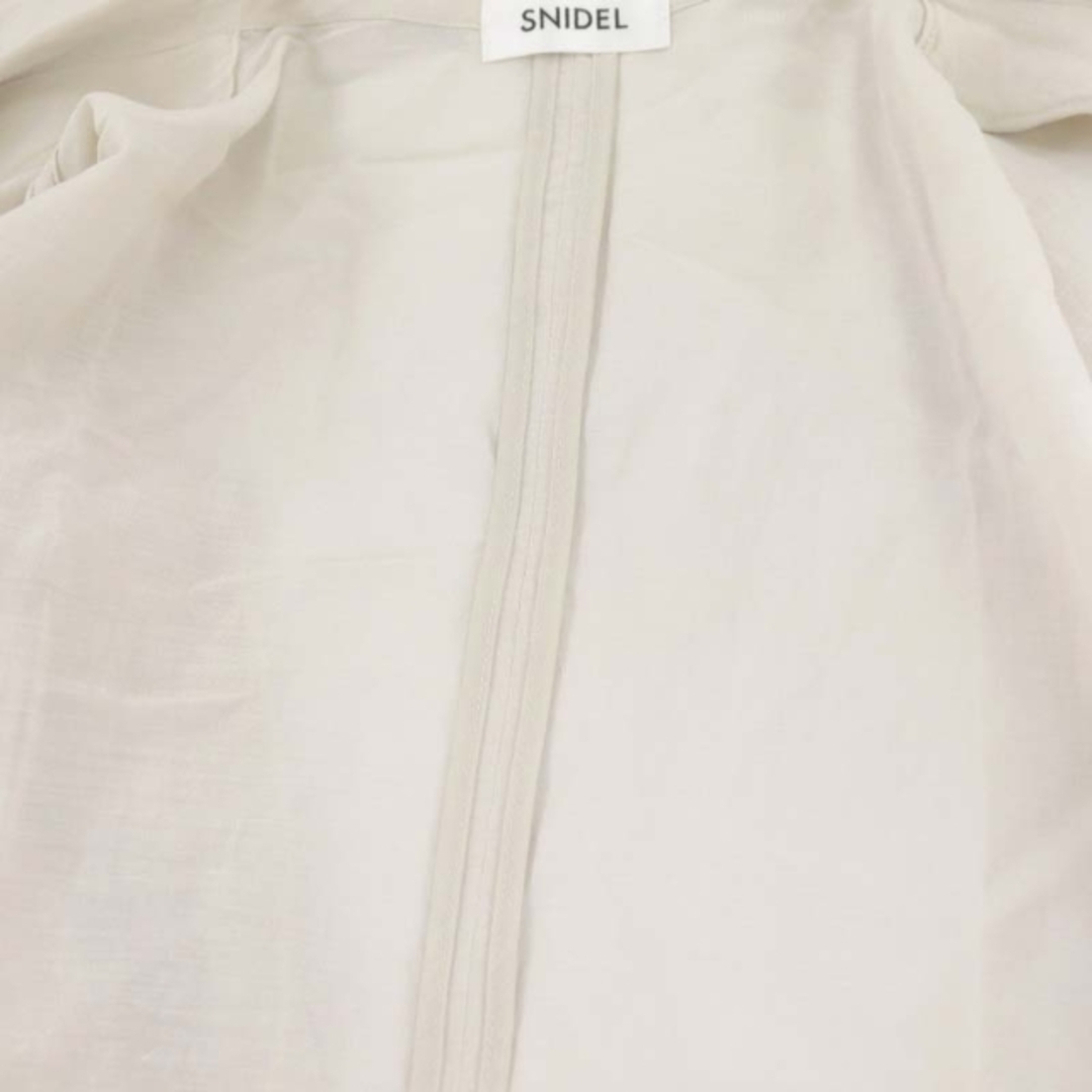 SNIDEL(スナイデル)のスナイデル snidel シアーリネンワークジャケット ダブル F ベージュ レディースのジャケット/アウター(その他)の商品写真