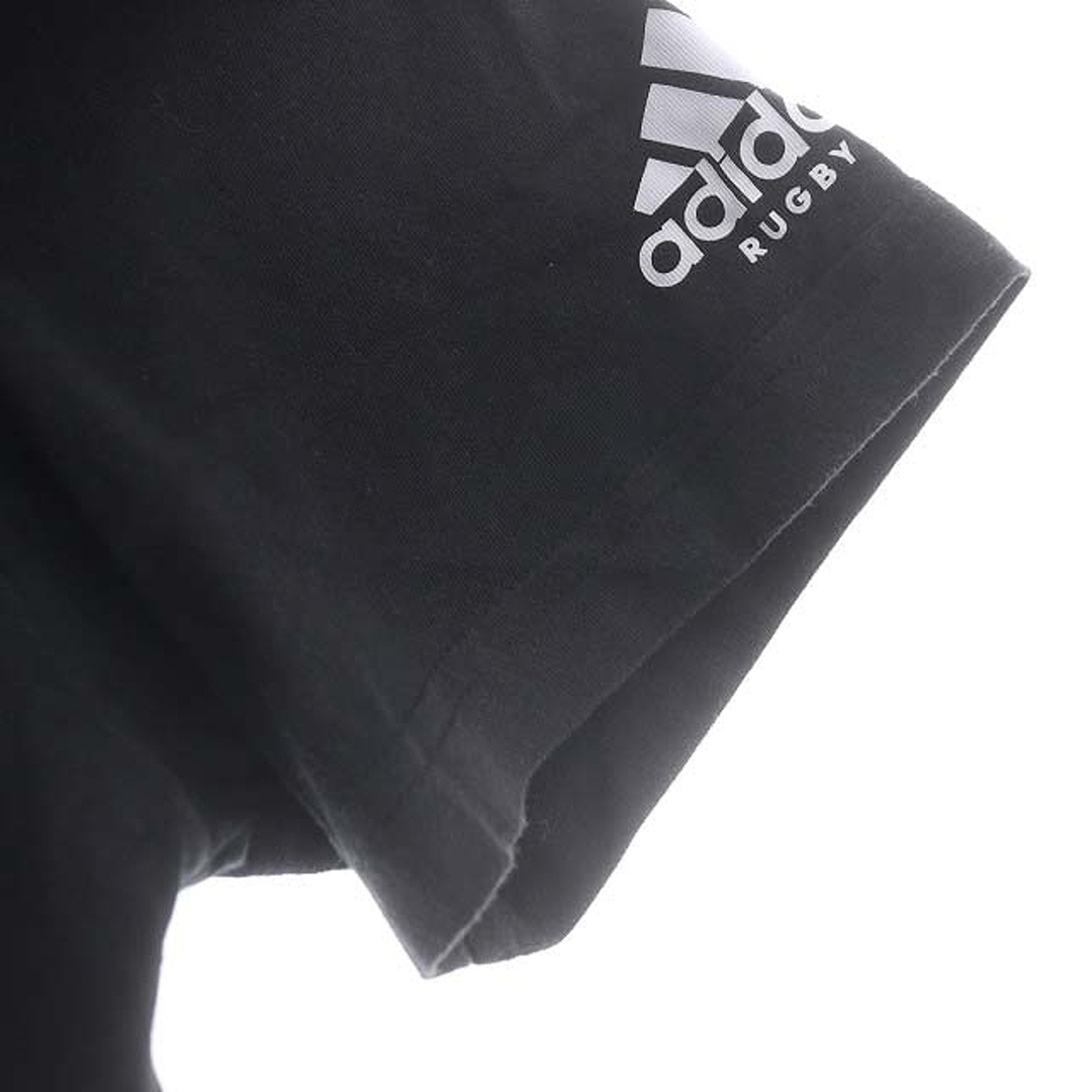 adidas(アディダス)のアディダス ラグビープリント Tシャツ カットソー 半袖 M 黒 ブラック メンズのトップス(Tシャツ/カットソー(半袖/袖なし))の商品写真
