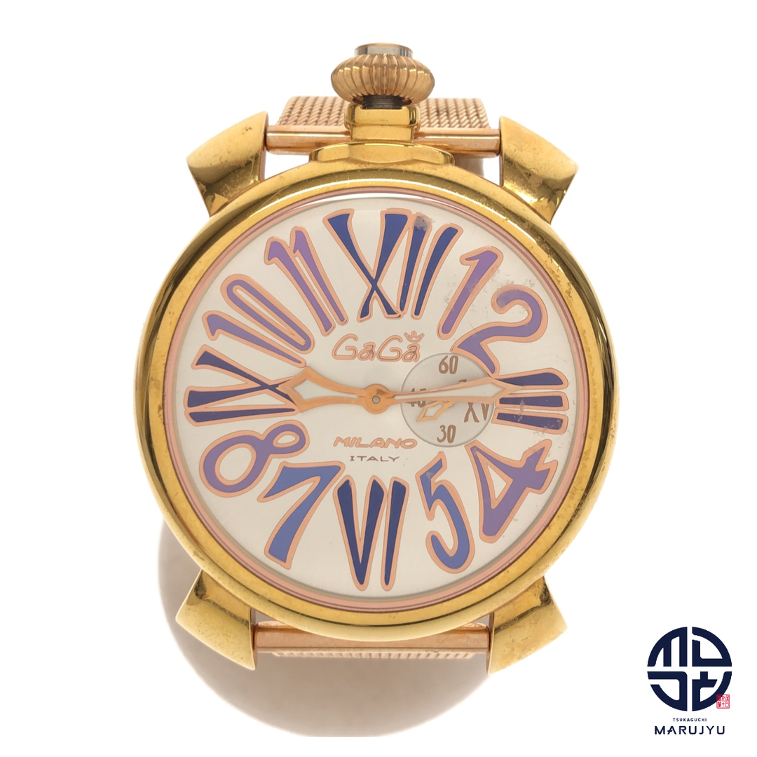 GaGa MILANO(ガガミラノ)のGaGaMILANO ガガミラノ マヌアーレ Slim46mm スリム46mm 5081.3 ステンレス 腕時計 メンズ クオーツ 電池式 時計 メンズの時計(その他)の商品写真