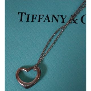 ティファニー(Tiffany & Co.)のTIFFANY&Co.　スモール　シルバーオープンハートネックレス(ネックレス)