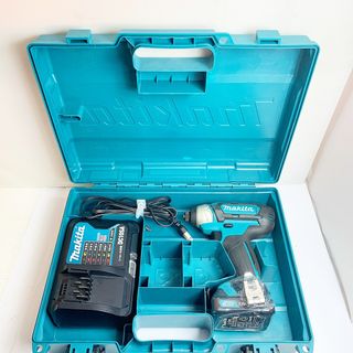 Makita - ♭♭MAKITA マキタ 10.8V 充電式インパクトドライバ　充電器・充電池1個・ケース付  TD110D ブルー