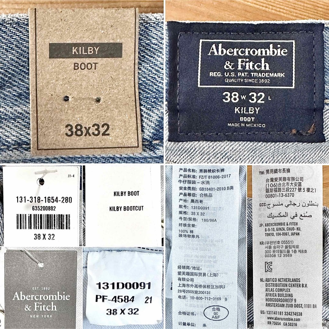 Abercrombie&Fitch(アバクロンビーアンドフィッチ)の☆未使用タグ付き☆ アバクロ ビッグサイズW38・105cm ブーツカット メンズのパンツ(デニム/ジーンズ)の商品写真
