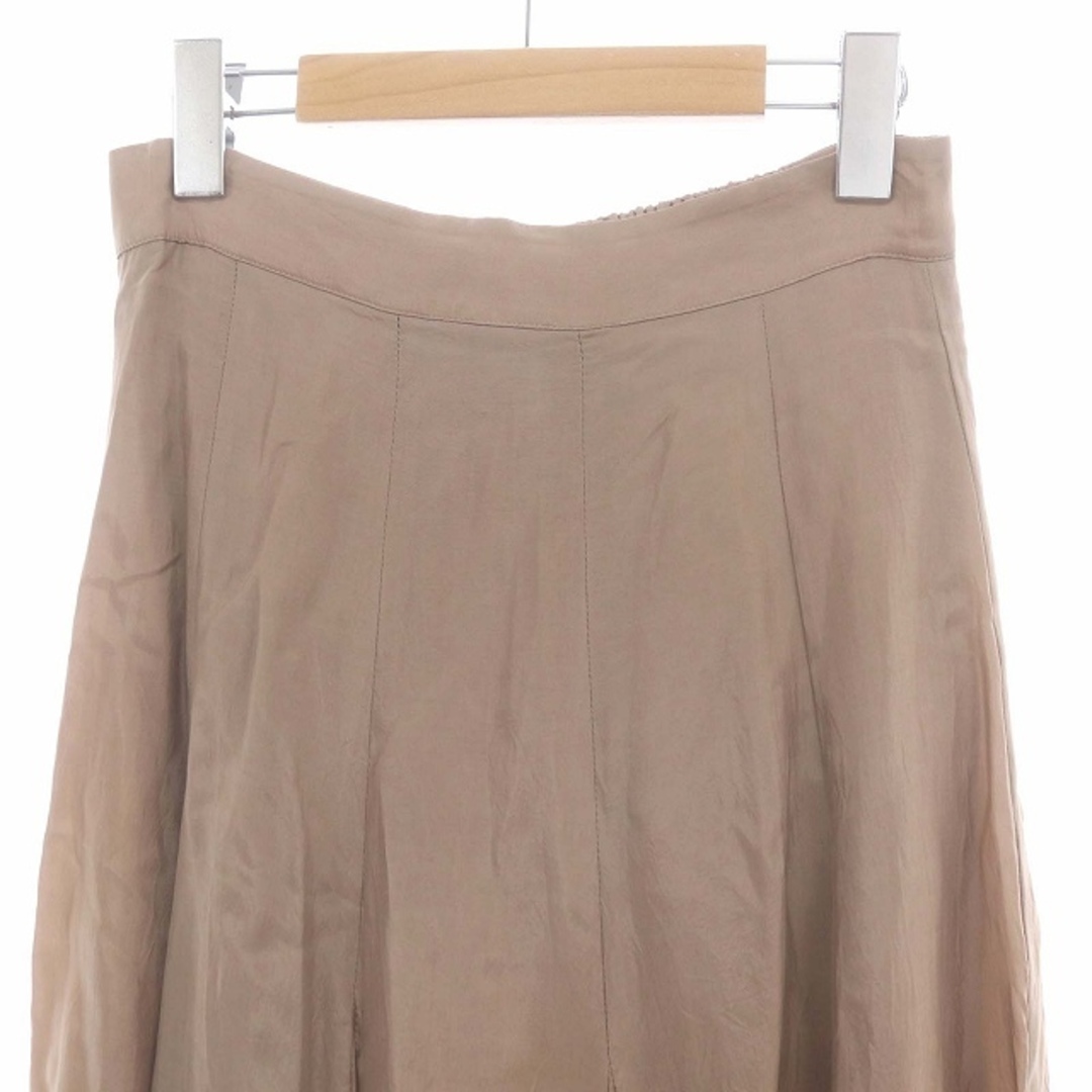 SNIDEL(スナイデル)のスナイデル snidel サテンフレアロングスカート マキシ丈 1 モカ /HK レディースのスカート(ロングスカート)の商品写真