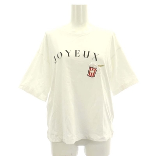 ダーマコレクション JOYEUX ビジューTシャツ カットソー 半袖 装飾 S(Tシャツ(半袖/袖なし))