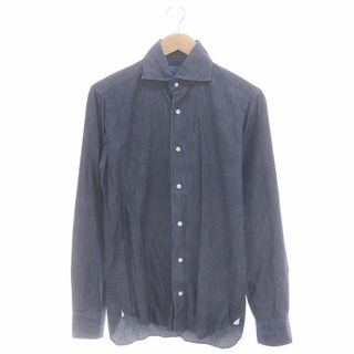 バルバ(BARBA)のバルバ DANDYLIFEインディゴカッタウェイ長袖シャツ 38/15 紺(シャツ)