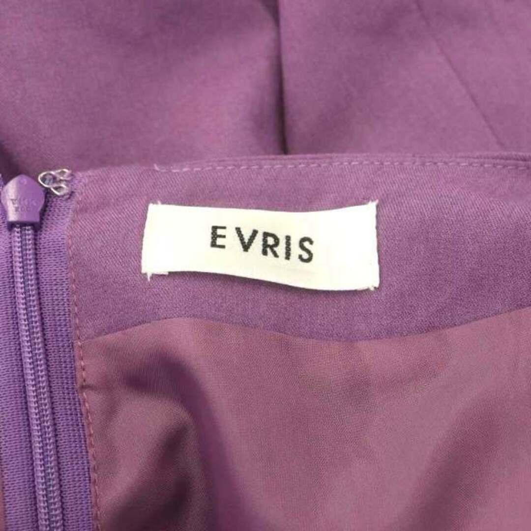 EVRIS(エヴリス)のエヴリス EVRIS ラップデザインミニスカート タイト S 紫 パープル レディースのスカート(ミニスカート)の商品写真