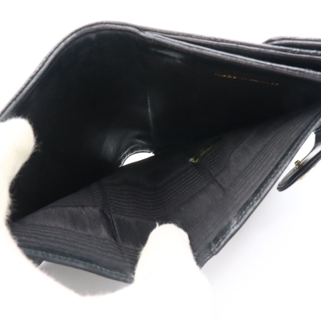 CHANEL(シャネル)の美品！シャネル　キャビアスキン　ビコローレ　Wホック　折り財布　ブラック レディースのファッション小物(財布)の商品写真