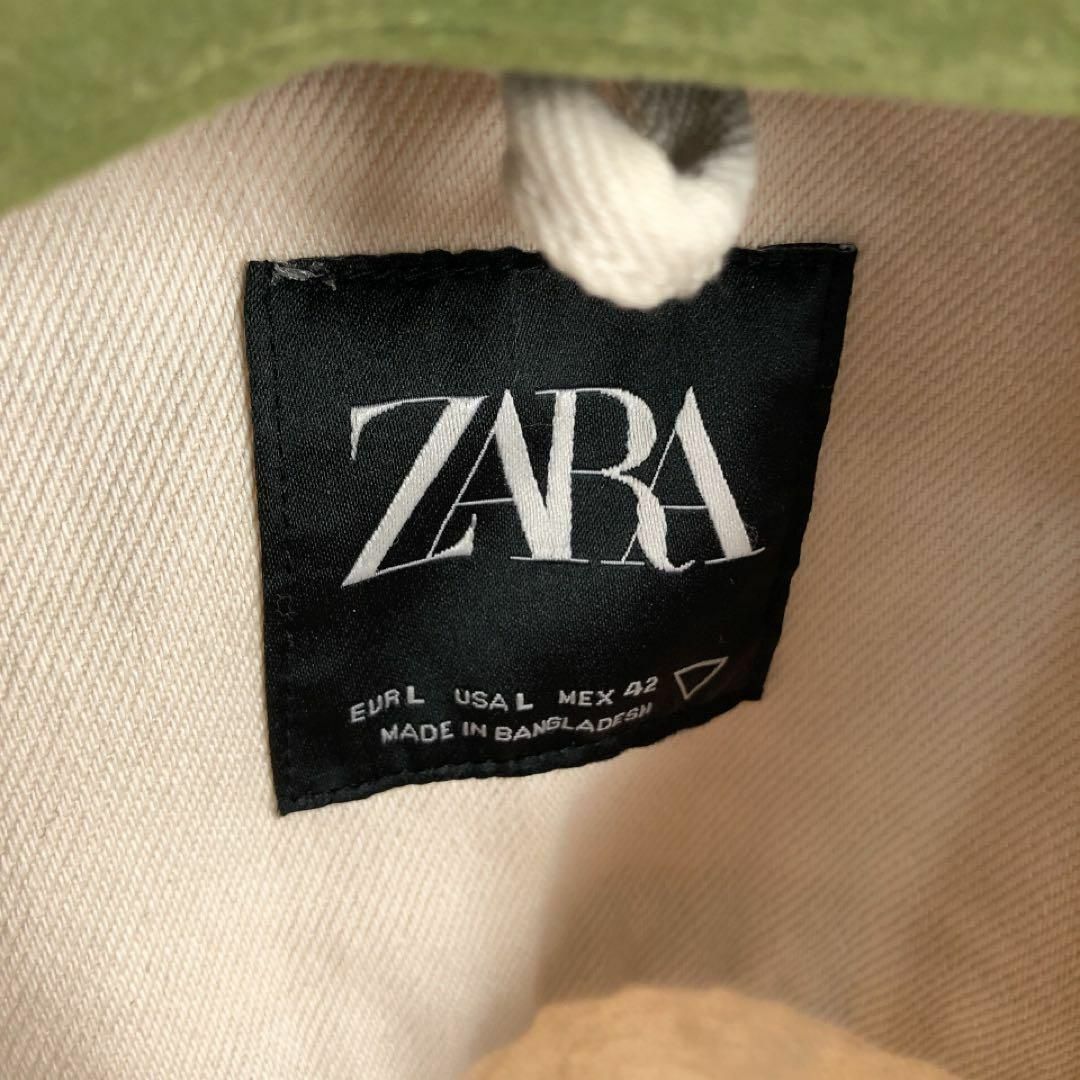 ZARA(ザラ)のzara ザラ　ポケット テクスチャー ジャケット　ジャケット　アウター　L メンズのジャケット/アウター(Gジャン/デニムジャケット)の商品写真