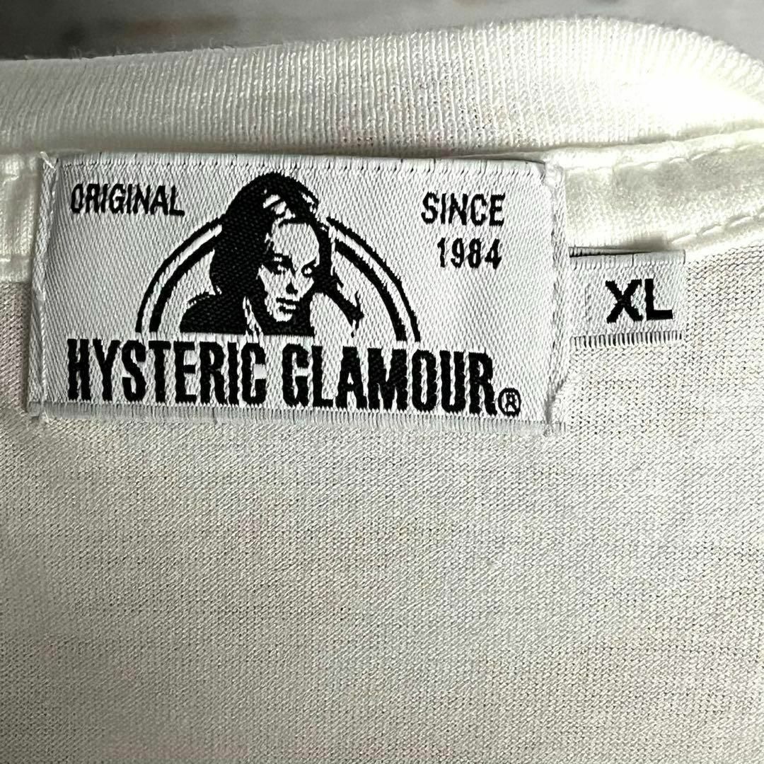 HYSTERIC GLAMOUR(ヒステリックグラマー)の【希少XLサイズ】ヒステリックグラマー☆センタービッグプリントロゴ入りTシャツ メンズのトップス(Tシャツ/カットソー(半袖/袖なし))の商品写真