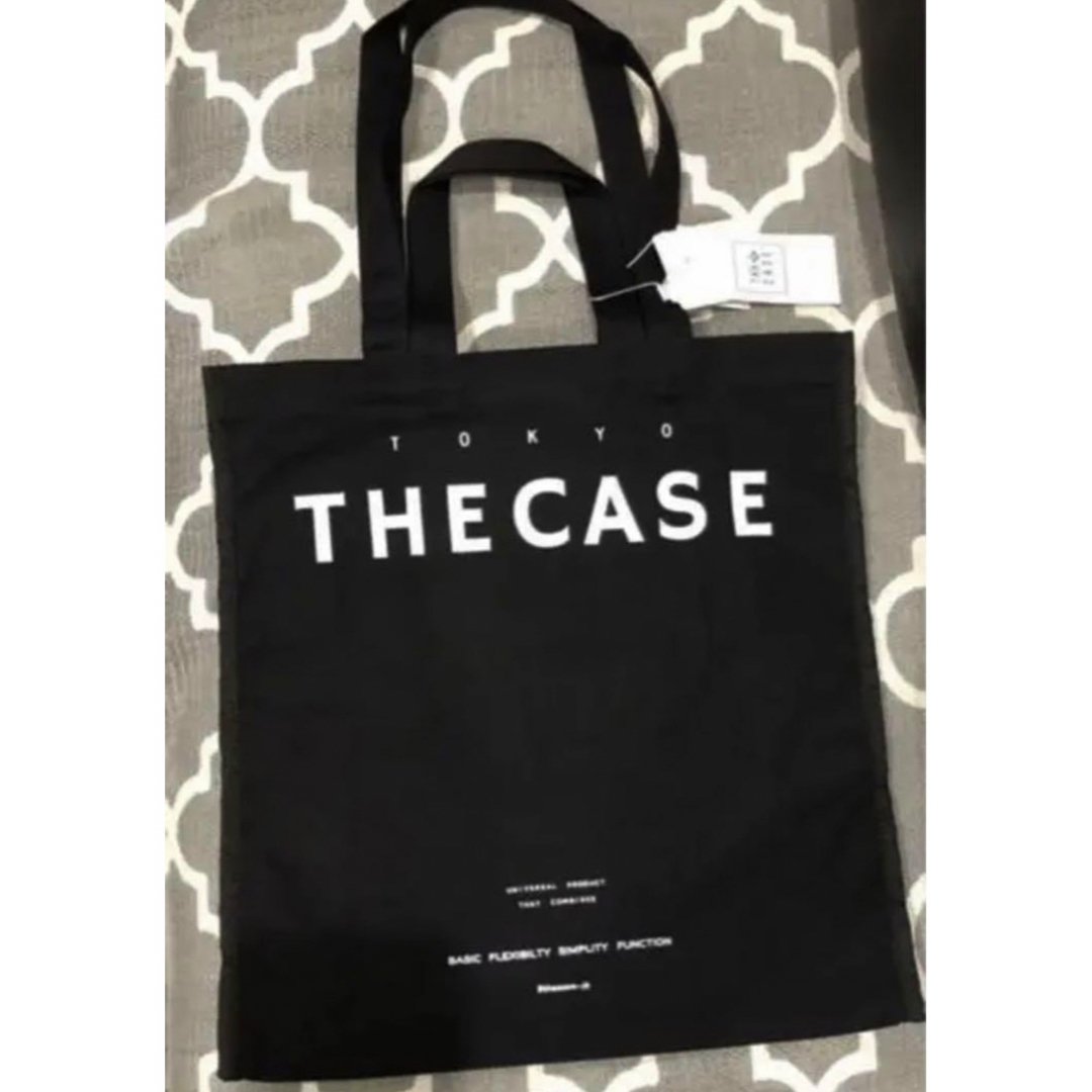 THE CASE(ザケース)の1493 大人気　THE CASE キャンバス　ロゴ　トートバッグ　ブラック メンズのバッグ(トートバッグ)の商品写真