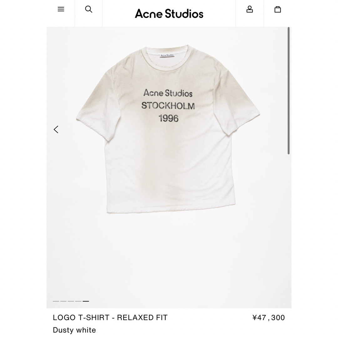 Acne Studios(アクネストゥディオズ)の新品100%本物 Acne Studios ロゴ Tシャツ アクネ  メンズのトップス(Tシャツ/カットソー(半袖/袖なし))の商品写真