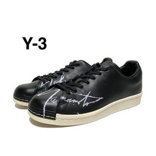 ワイスリー(Y-3)の☆良品 ワイスリー ヨウジスーパー ローカット レザー スニーカー シューズ 黒(スニーカー)