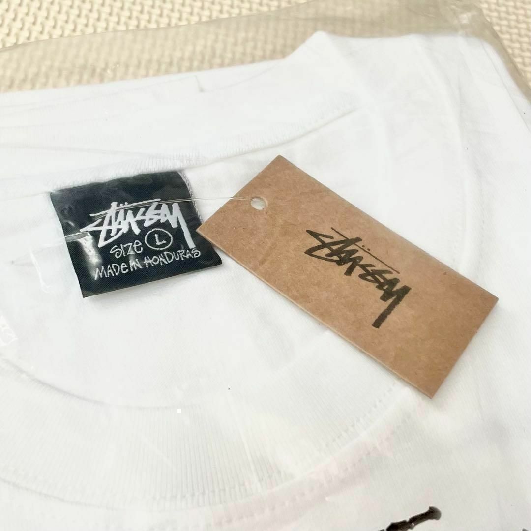 STUSSY(ステューシー)のステューシーSTUSSY FUZZY DICE Tシャツ L 白 ホワイト メンズのトップス(Tシャツ/カットソー(半袖/袖なし))の商品写真