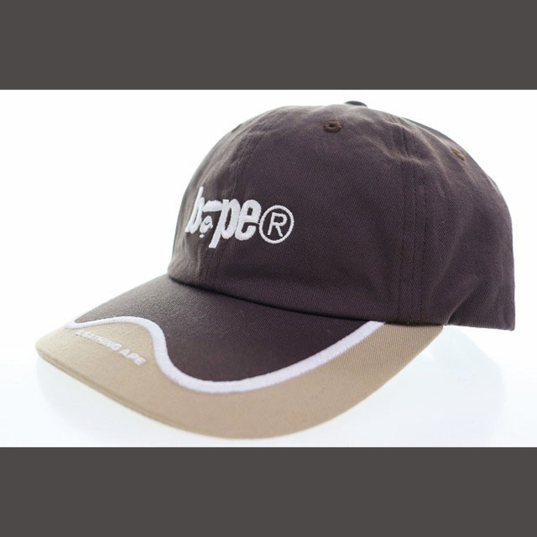 A BATHING APE(アベイシングエイプ)のアベイシングエイプ A BATHING APE 6PANEL CAP BROWN メンズの帽子(その他)の商品写真