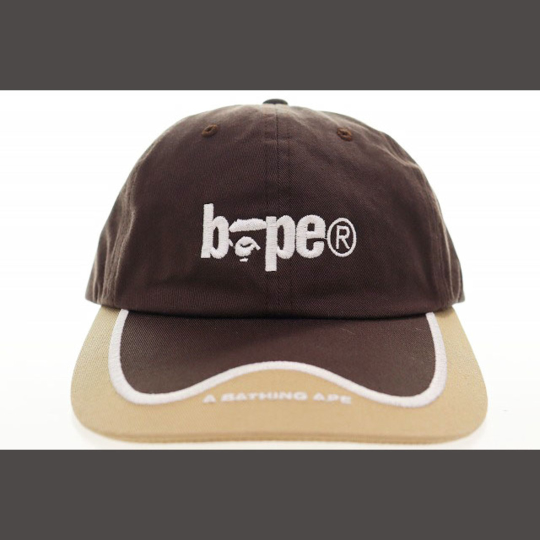 A BATHING APE(アベイシングエイプ)のアベイシングエイプ A BATHING APE 6PANEL CAP BROWN メンズの帽子(その他)の商品写真