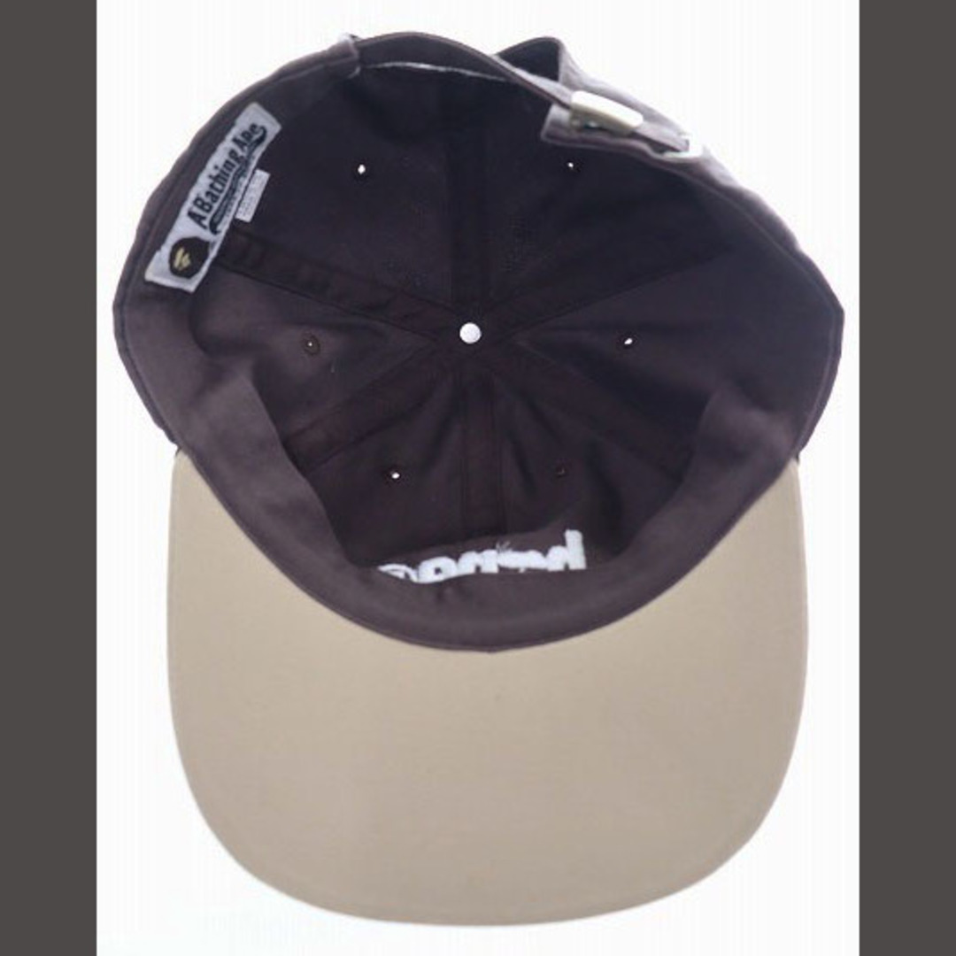 A BATHING APE(アベイシングエイプ)のアベイシングエイプ A BATHING APE 6PANEL CAP BROWN メンズの帽子(その他)の商品写真