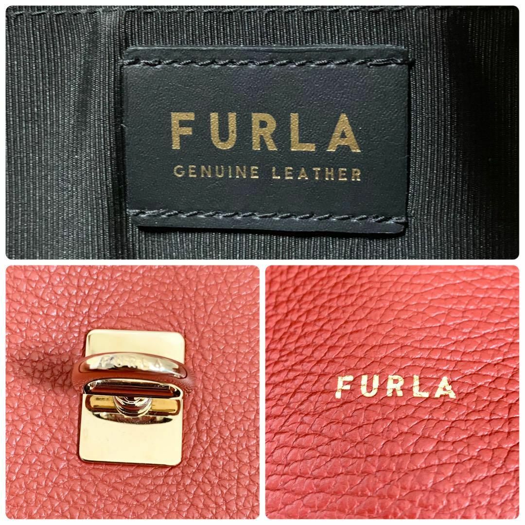 Furla(フルラ)の未使用級 レア✨フルラ トートバッグ ネット オールレザー ロゴ 現行 A4可 レディースのバッグ(トートバッグ)の商品写真