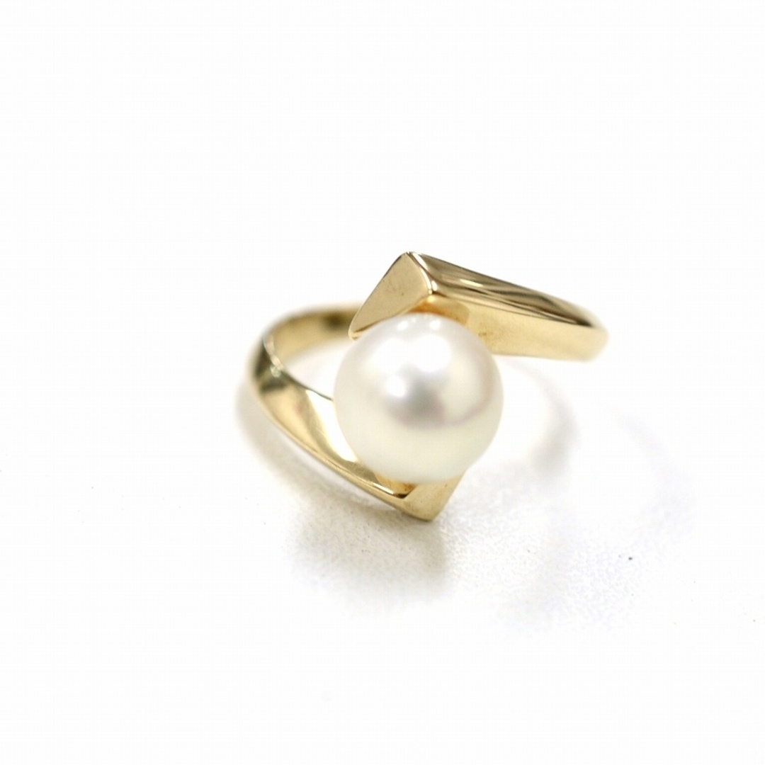 MIKIMOTO(ミキモト)のミキモト(MIKIMOTO) K14YG パール8.0mm リング 3.9g 11号 【中古】 JA-18735 レディースのアクセサリー(リング(指輪))の商品写真