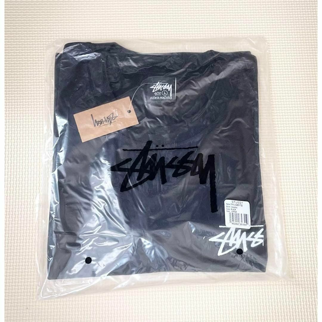 STUSSY(ステューシー)のステューシー STUSSY ITP FLOWER Tシャツ　黒　ブラック　L メンズのトップス(Tシャツ/カットソー(半袖/袖なし))の商品写真