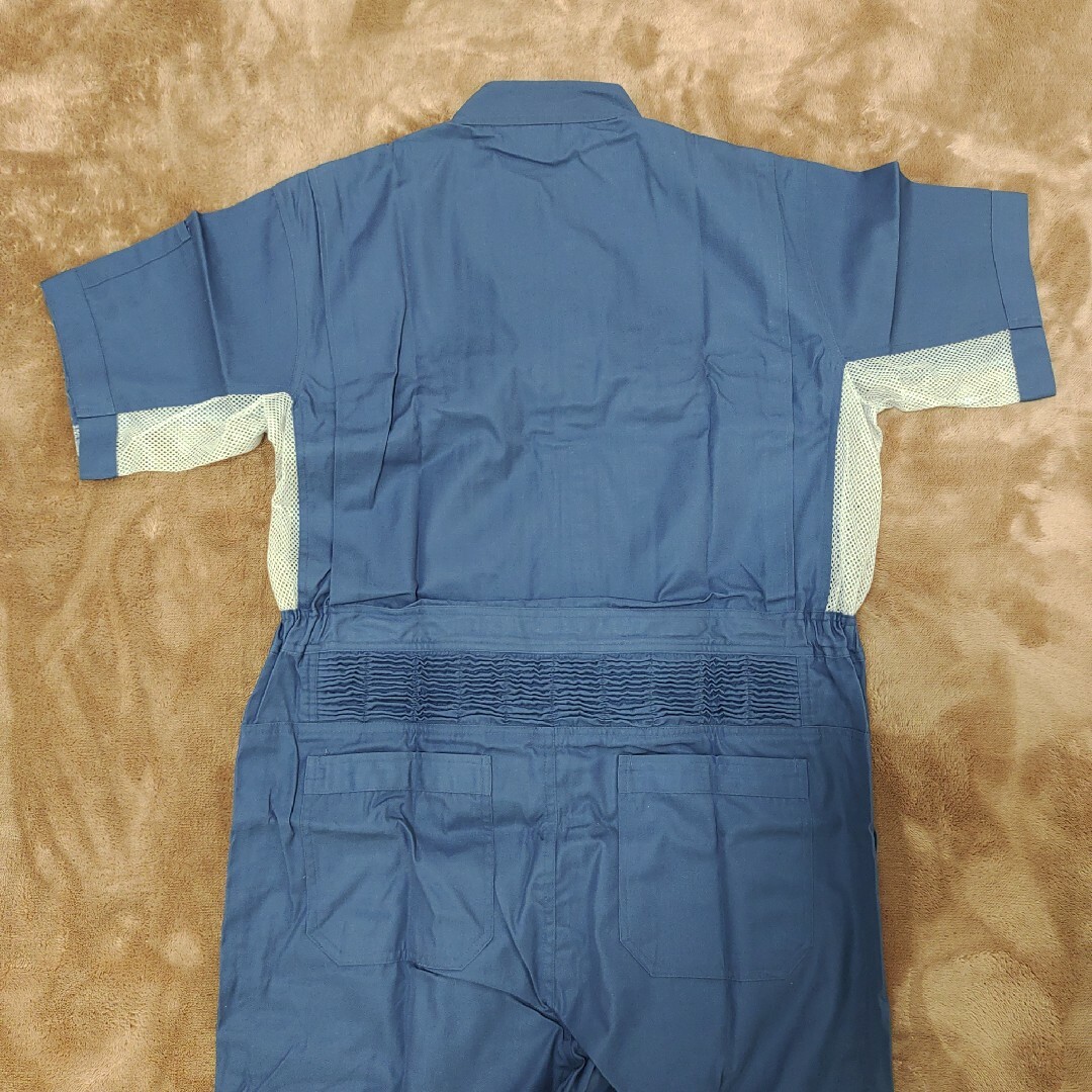 つなぎ　作業着　作業服　オーバーオール　メンズ　半袖 メンズのパンツ(サロペット/オーバーオール)の商品写真