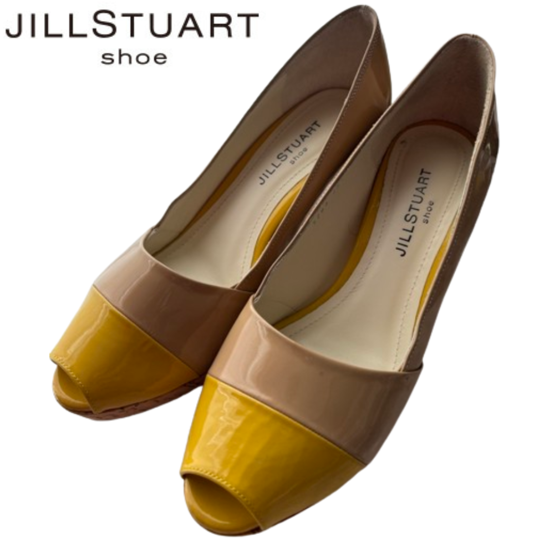 JILLSTUART(ジルスチュアート)の最終値下げ JILLSTUART ジルスチュアート 23.5cm パンプス 黄色 レディースの靴/シューズ(ハイヒール/パンプス)の商品写真