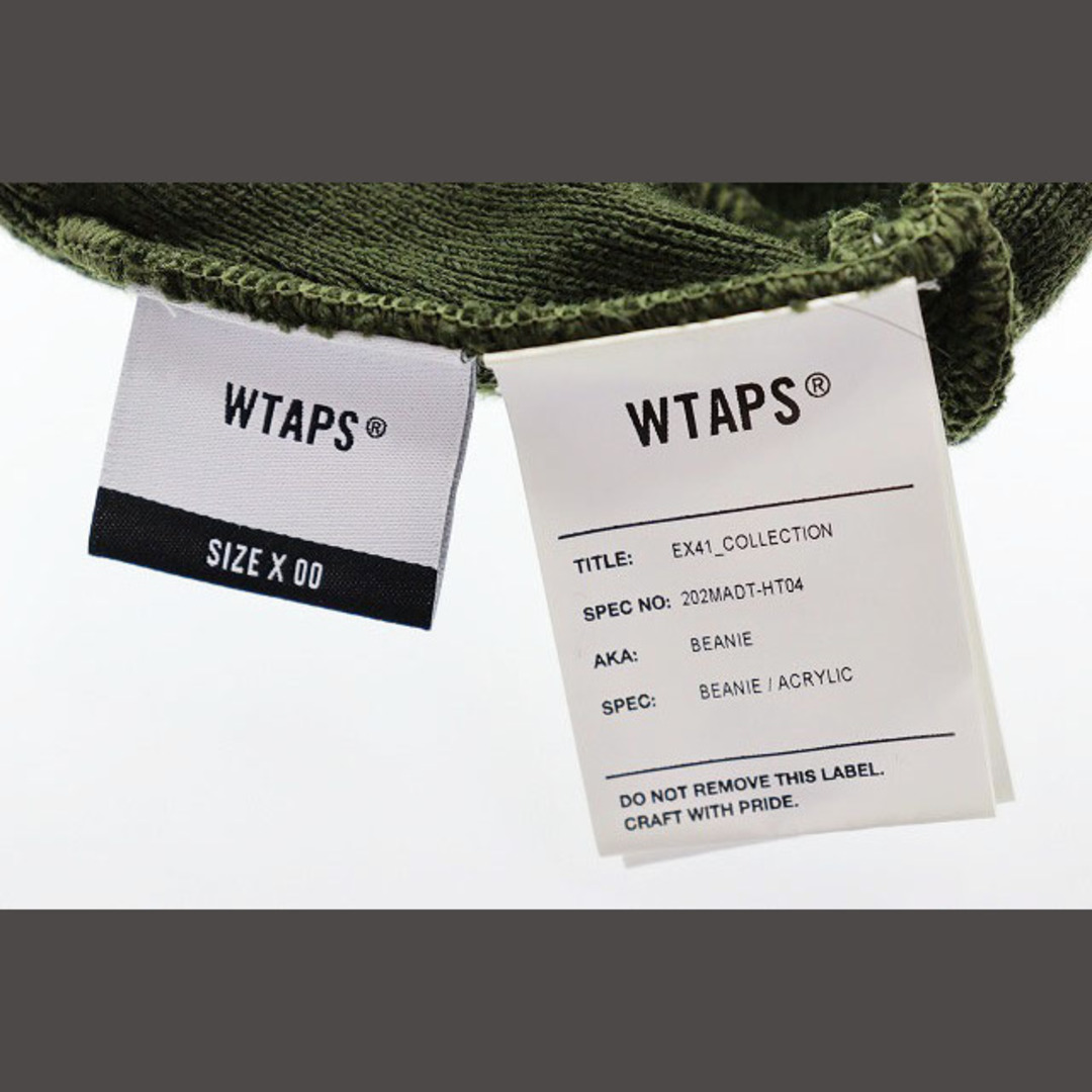 ダブルタップス WTAPS 20AW BEANIE KHAKI ニット帽 刺繍 メンズの帽子(その他)の商品写真