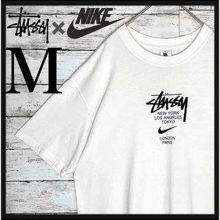 STUSSY - 【即完売モデル】 ナイキ ステューシー コラボ Tシャツ センターロゴ 入手困難